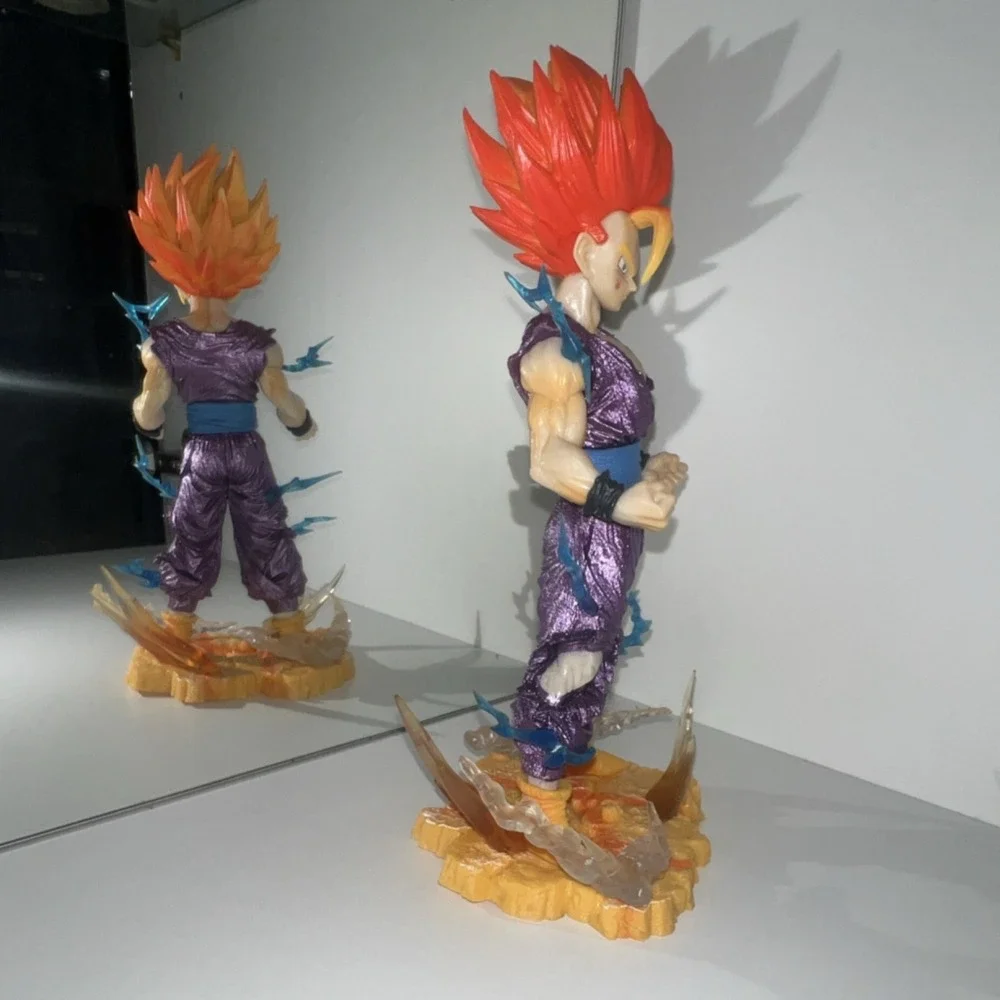 13N13-1/ Dragon Ball Z Gohan‎ Anime Figure Statue Purple Outfit Red Hair